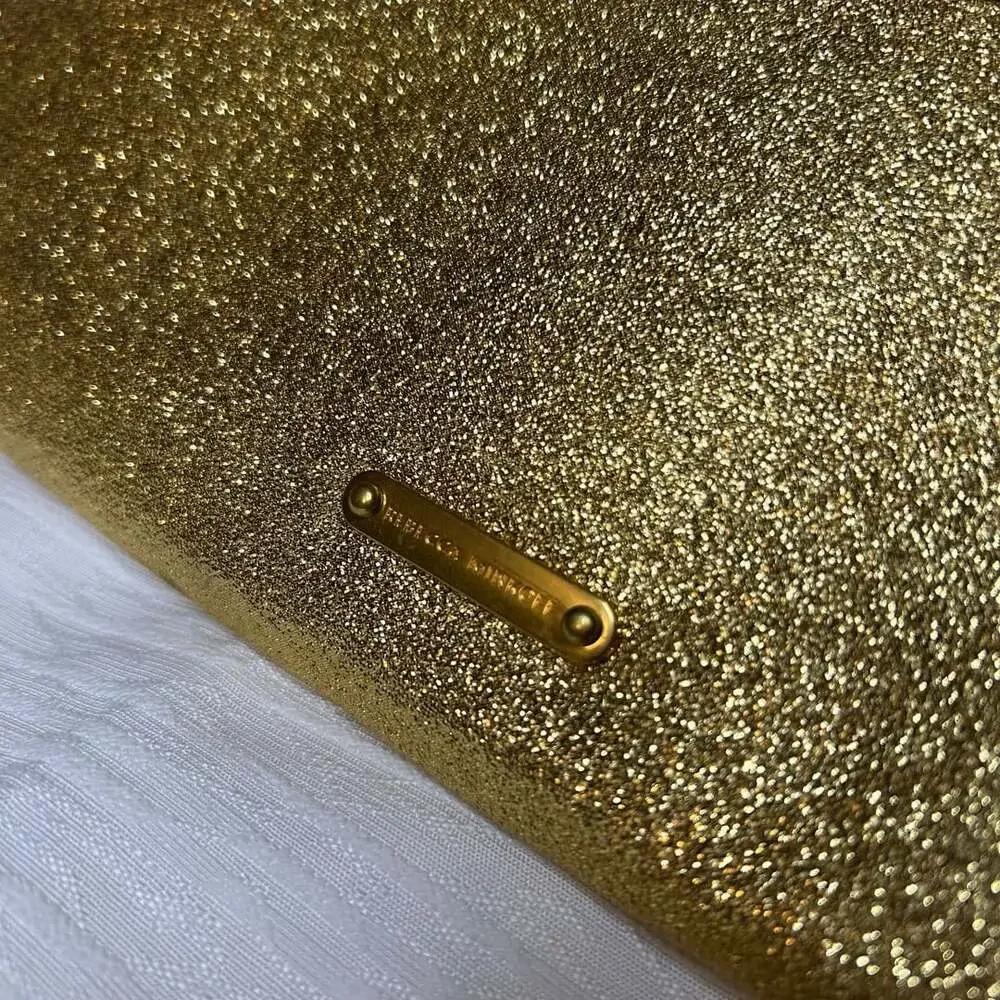 Rebecca Minkoff Glitter Clutch Gold